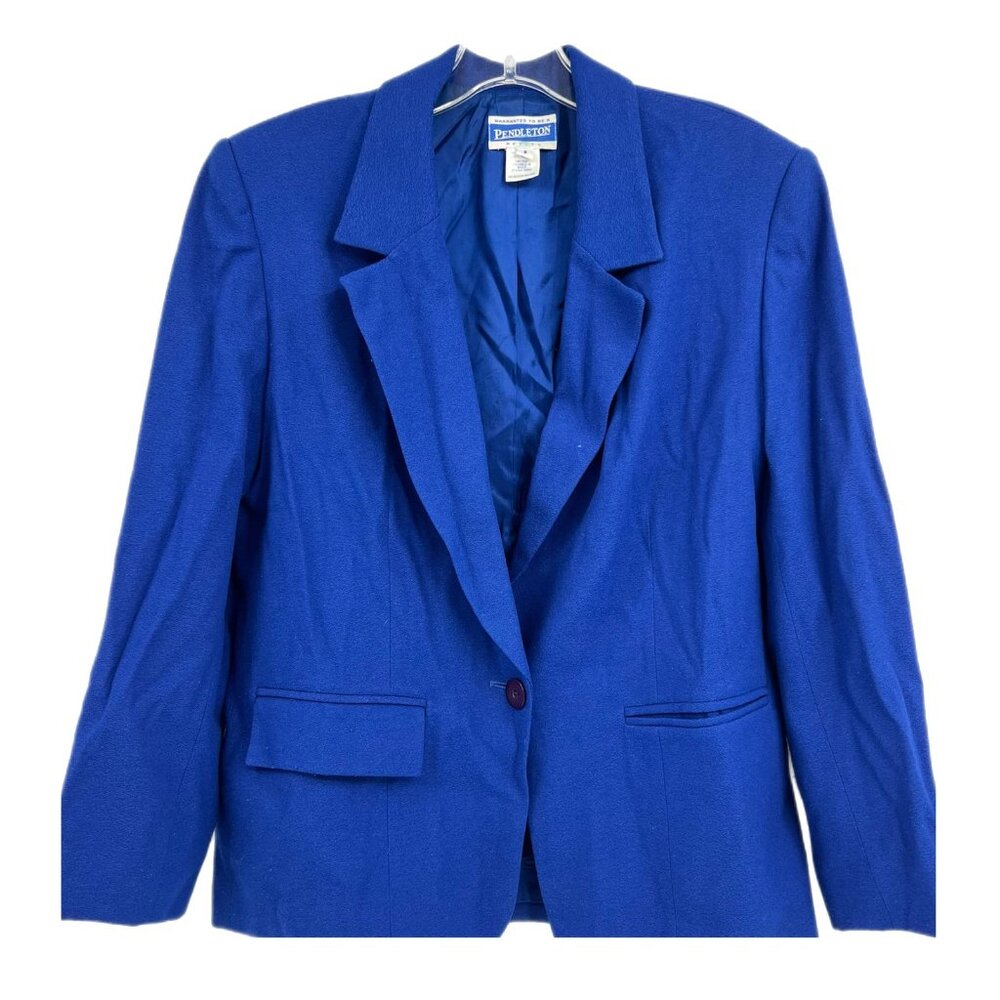 Pendleton Blue Button Classic Blazer Jacket | Siz… - image 1